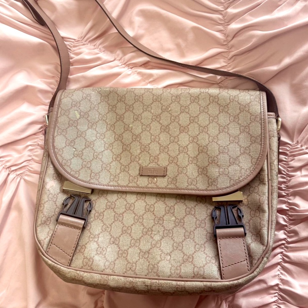 Dust Pink Gucci Messenger Bag